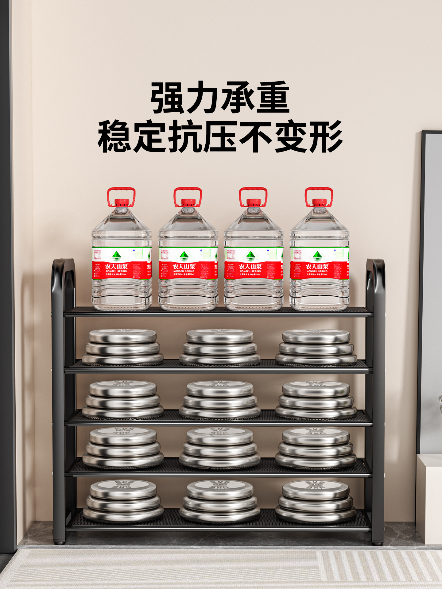 Shoe Rack Multi-Layer Household Entryway Large Capacity Durable Shoe Cabinet Indoor Multifunctional Shoe Storage Rack