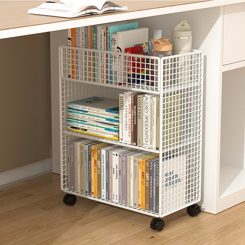 Dưới bàn có thể di chuyển giá sách cao từ trần đến sàn giá lưu trữ sách tủ sách đơn giản bàn bên cạnh kệ sách lưu trữ hiện vật kệ sách lớn kệ sách mầm non