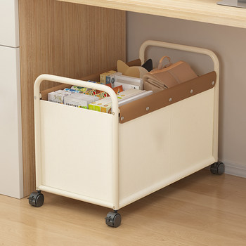 Under-Desk Snack Storage Box, Large Capacity, Movable Backpack Storage Rack, Small Cart, Household Organizing Tool, Storage Basket