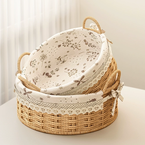 Корзина для хранения, плетеная настольная коробка для хранения, ящик для хранения, «сделай сам»