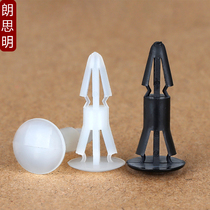 Opening 3 5~4mm nylon isolation column flat bottom base plate buckle plastic rivet PC board support column glue spacer column