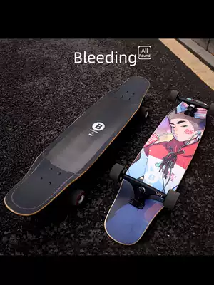 Bleeding carbon fiber longboard professional longboard beginner all-round Board walking flat fancy adult boys and girls