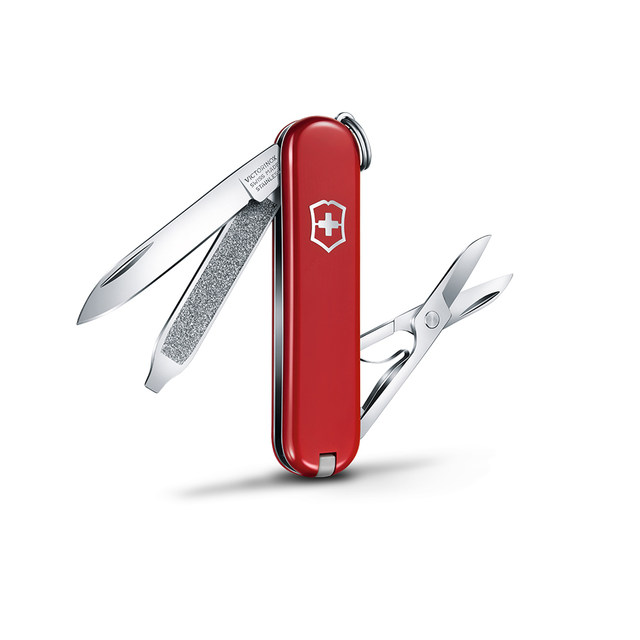 VICTORINOX/Victorin Swiss Sergeant Knife Model SD58mm ມີດພັບແບບພົກພາໄດ້ຫຼາຍໜ້າທີ່