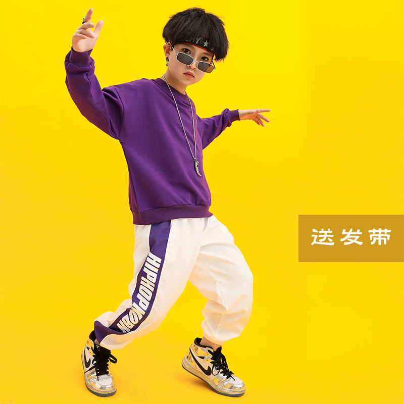 Children's drum performance costume catwalk show hip-hop suit boy hip-hop trendy handsome student sports meeting autumn clothing
