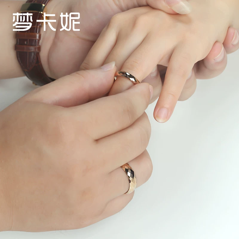 Ring with diamond pattern, for beloved, Birthday gift, custom-made
