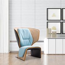 Nordic design light luxury personality and casual chair hotel room living room shaped single chair creative backlog chair