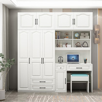 Conjoined computer desk American desk bookshelf integrated desktop computer desk wardrobe bookcase integrated computer desk with wardrobe