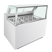 Ice cream ice cream display cabinet ice cream cabinet thick cut fried yogurt popsicle frozen desktop display freezer commercial