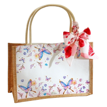 DIY Butterfly Butterfly Canvas Bag Printed Handbag Sticker Material Pack Handmade Chinese Valentines Day Team Building Activities