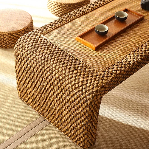 Раттан Татами кофейный столик плавающий окна стола японского стиля маленький чайный стол простые сельские столы и соломенные столы и комбинация стула Zen короткий стол