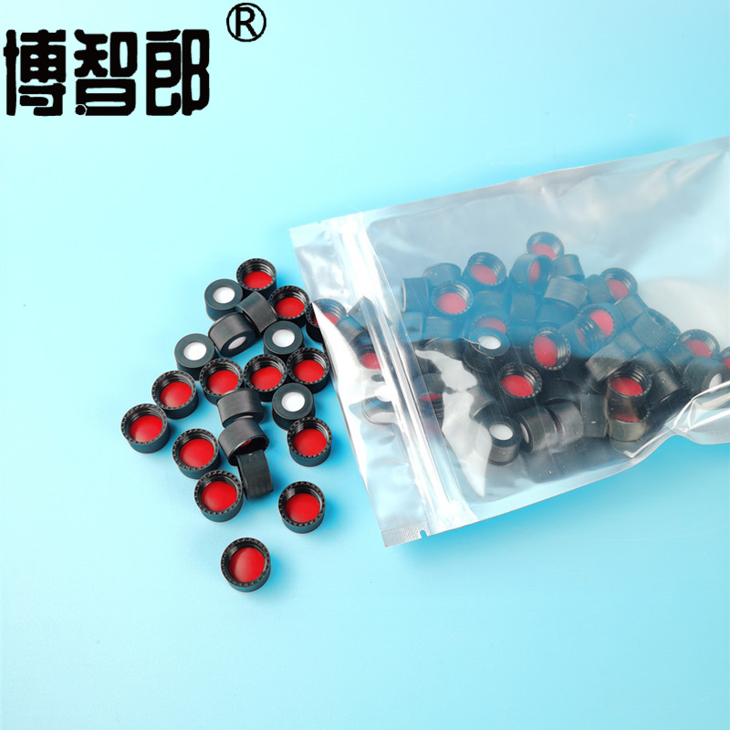 13牙塑料瓶盖 13-425塑料PP盖 4ml5ml样品瓶盖垫 13mm进样瓶盖垫 4ml进样瓶盖垫 红色PTFE白色硅胶垫 12.5mm