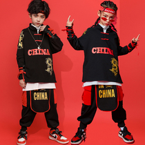 Boy Street Dance Suit Hip Hop Children Hanfu National Tide Autumn Children Costume Chinese Wind Performance of Tang Costume Womens Performance