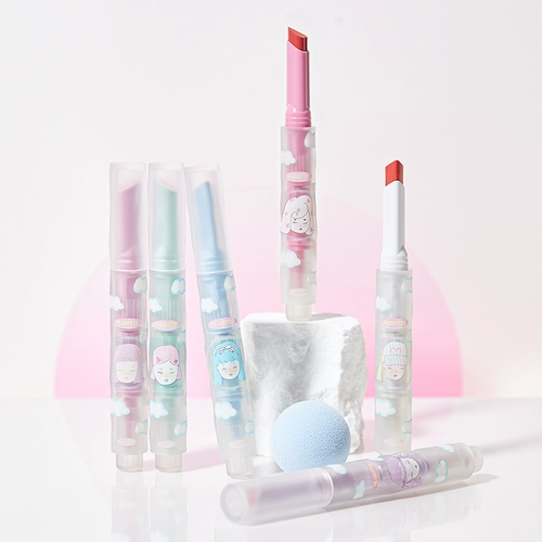 FLORTTE/花洛莉亚 Матовая помада, блеск для губ, полупрозрачная растушевка