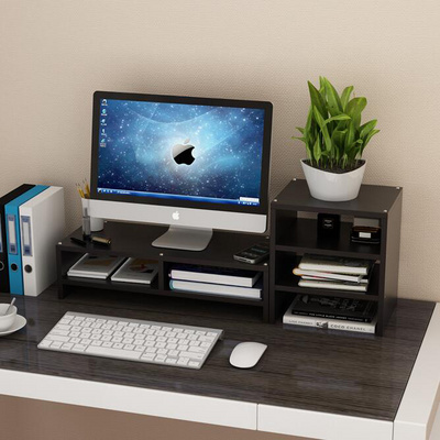 The Display increased wearing real wood ins office desktop computer desktop notebook base the receive r shelf