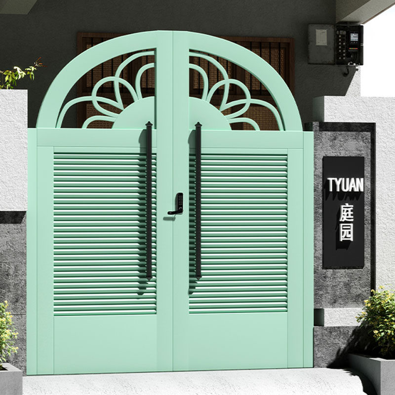 Iron Art Door Villa Doors Courtyard Doors Modern Community Door Garden Entrance to open door minimalist Stainless Steel Gate Customised