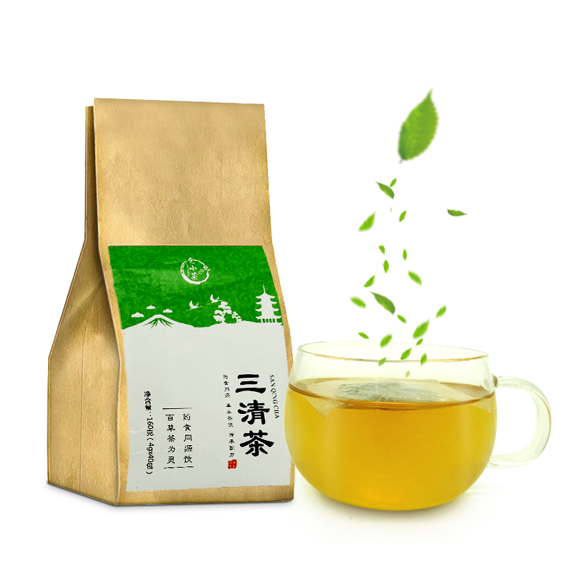 口臭调理口气重口臭口苦肠胃去茶男女除口腔清新草本三清茶正品