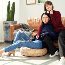 Knitted woolen sweater photo autumn and winter cashmere sweater photo double model online shop photo clothing photo women's photo