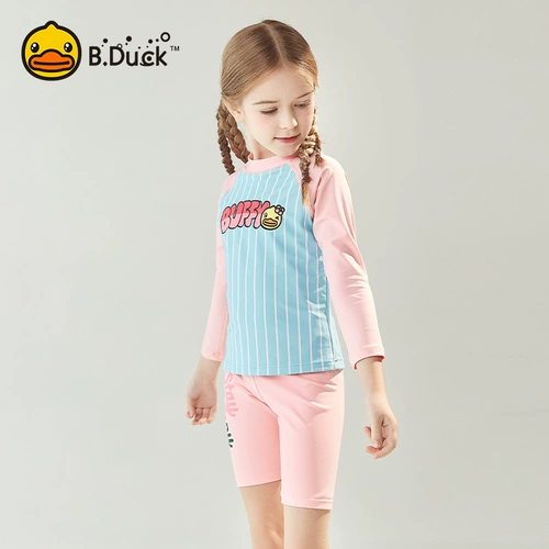 B.Duck Детский летний раздельный милый купальник, защита от солнца
