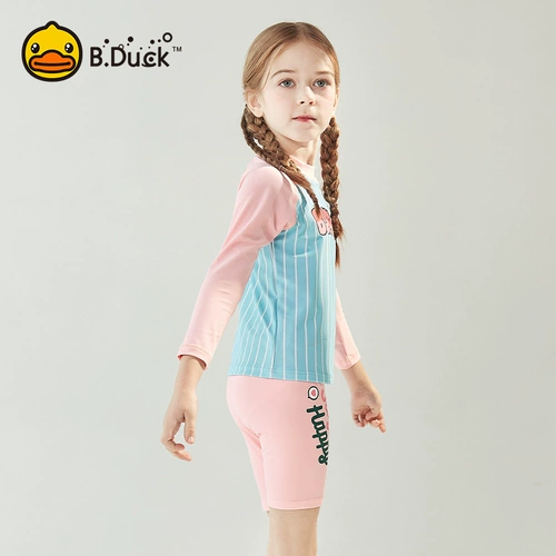 B.Duck Детский летний раздельный милый купальник, защита от солнца