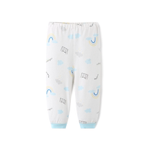 (89 yuan 2 pieces) Li Yingfang baby pure cotton warm spring pants for men and women childrens pajama pants for small and medium-sized children