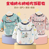 Детский фартук, водонепроницаемый нагрудник для еды подходит для мужчин и женщин для детского сада, с карманом, анти-грязь, сзади на завязках