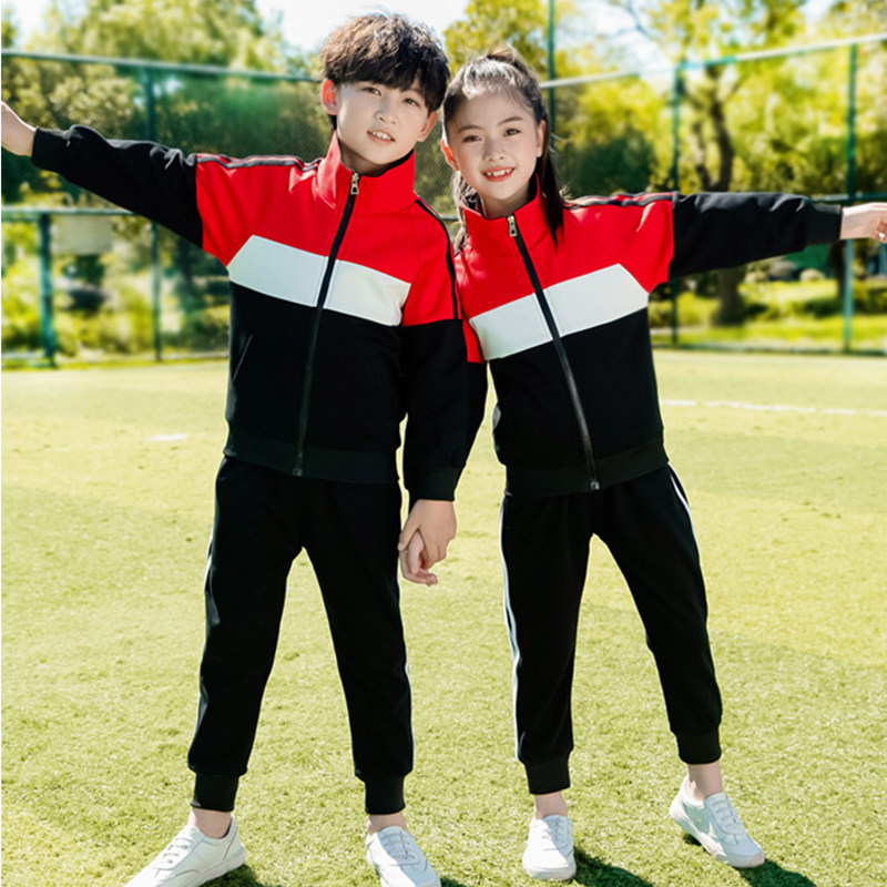 Primary school uniform third grade cotton sportswear children's British wind suit for boys and girls baseball suit customized