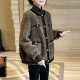 Brown Imitation Lamb Plush Jacket Women's Fashionable Fashion Short Fragrance Top Autumn and Winter 2023 New European Station