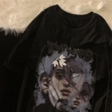 Tide, летняя ретро футболка, европейский стиль, свободный крой