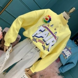 Южнокорейский короткий товар, зимняя утепленная цветная толстовка, высокая талия, коллекция 2021, высокий воротник