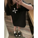 Черная футболка для отдыха, коллекция 2023, в американском стиле