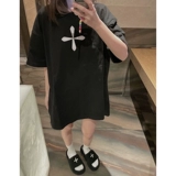 Черная футболка для отдыха, коллекция 2023, в американском стиле