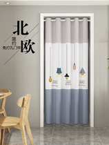 Bedroom door curtain summer anti-light entry door curtain block door anti-mosquito summer door curtain cant see inside