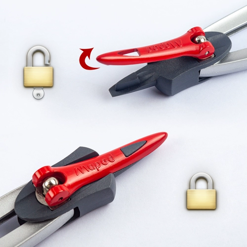 Используйте канцелярские товары для вступительного экзамена в средней школе, Ma Pei Practical Type, Deqing Fresh Compass Drawing Multifunt Fulty Design Design, милый набор рисования, Metal Student Mechanical Pen, может использоваться для профессионального