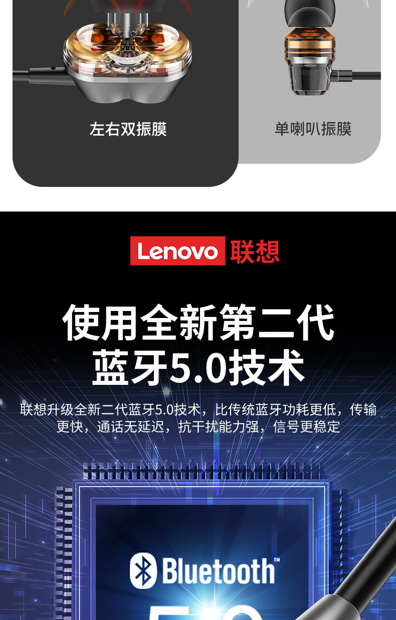 联想 颈挂式 无线蓝牙耳机 图8