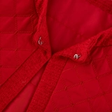 Красная куртка для девочек, стеганое термобелье, кардиган, детская одежда