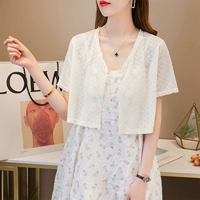 Платье-комбинация, летняя тонкая накидка, защита от солнца