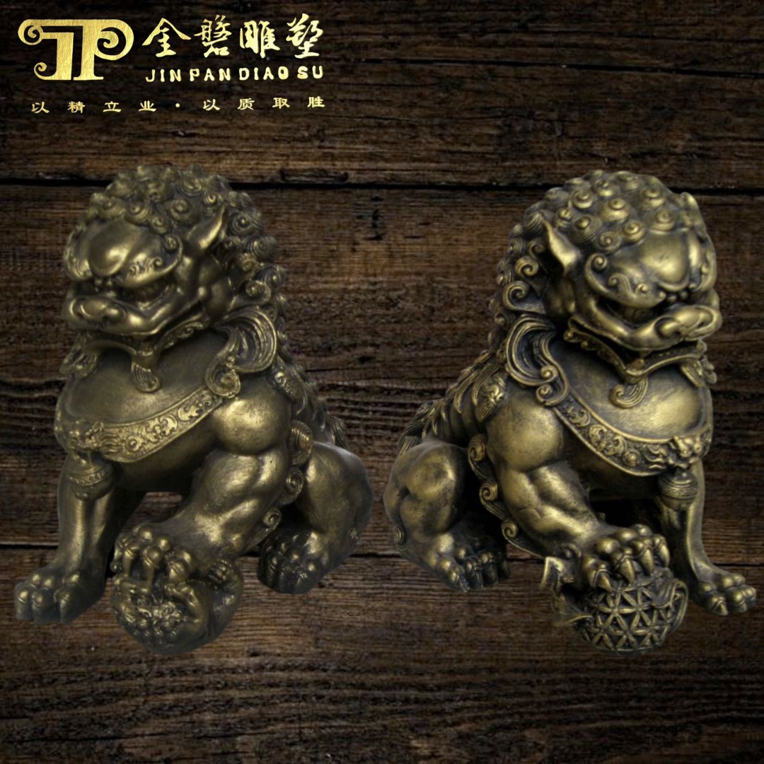 Handicraft Swing Accessories Stone Lions Sandstone Fiberglass Imitation Bronze Sculptures Manufacturer Kirin leopard Sculpture Party Political Reliefs