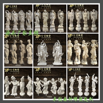 Sandstone relief flowerpot villa exterior wall decoration garden fiberglass imitation copper four seasons goddess cherub sculpture manufacturer