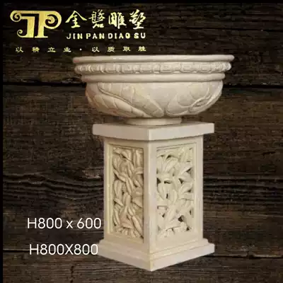 Artificial sandstone relief fountain sculpture European Fountain Fountain outdoor Hotel Villa waterscape glass fiber flower pot