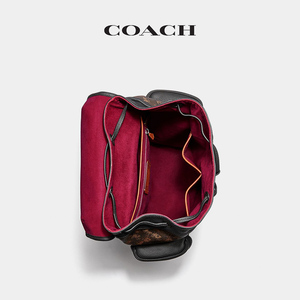 COACH/蔻驰男士马车图案印花HITCH 双肩包