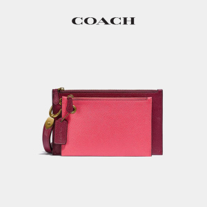 COACH/蔻驰 拼色双袋纤巧型腕包