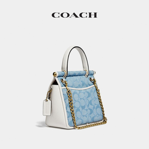 【超品预售】COACH/蔻驰Chambray 经典款Willis 18号手袋