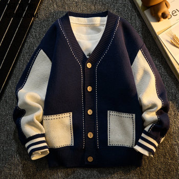 Boys spring and autumn 2025 new cardigan sweater Boys spring and autumn 2025 new cardigan sweater