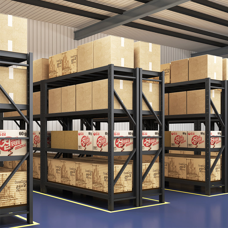 Storage Shelving Warehouse Shelf Multilayer Shelving HEAVY HOUSEHOLD COMMERCIAL ROOKIE BIRDS YI STATION DEBRIS COMBINED IRON SHELF