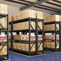 Warehousing Shelf Warehouse Storage Shelf Multilayer Shelving Heavy Household Commercial Rookie Birds Yi Station Debris Combined Iron Frame