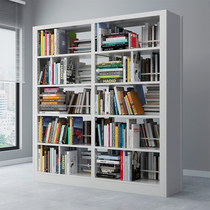 Library Bookshelves School Reading Room Single-Sided Steel Bookcase Books Archives Home Floor Shelves Iron Racks