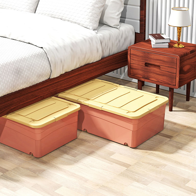 Bed bottom containing box with wheel flat finishing box Short drawer-type bed under storage Divine Instrumental Bed