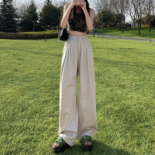 Белые тонкие джинсы, штаны, свободный прямой крой