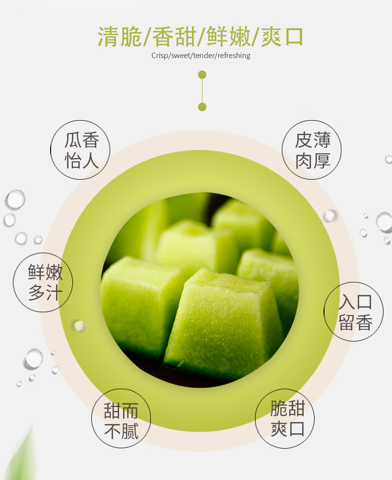 伍食家 新疆纹蜜瓜 带箱10斤 图3