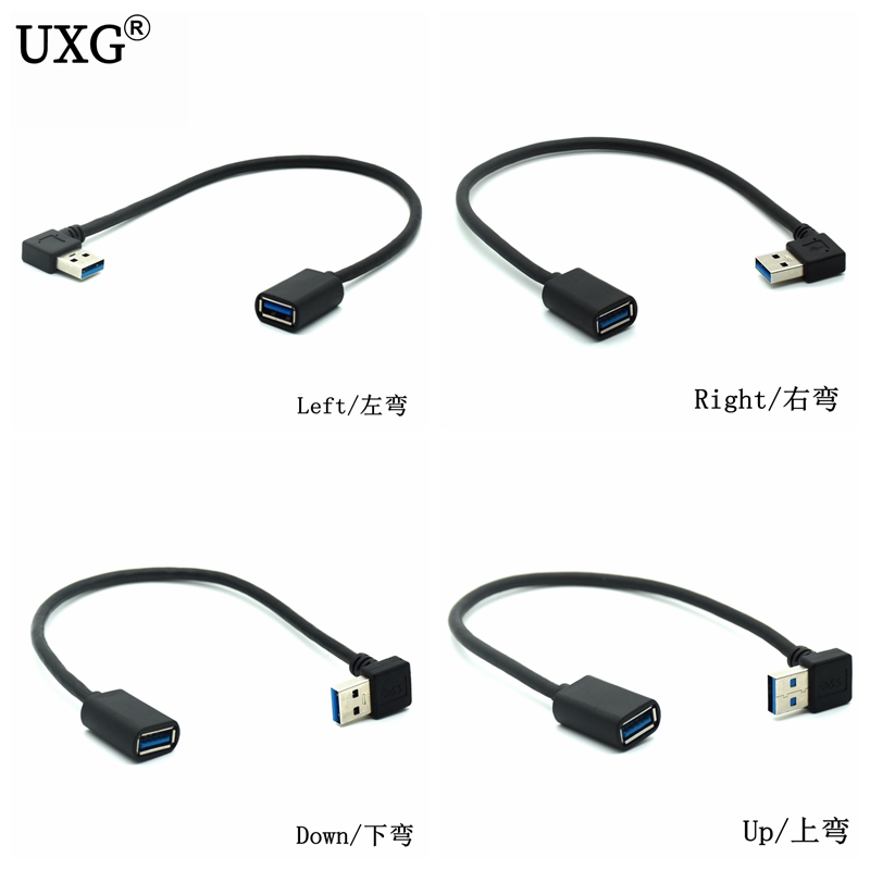 Elbow high-speed usb3 0 extension cable usb90 degree data cable USB cable male-to-female transfer cable data cable